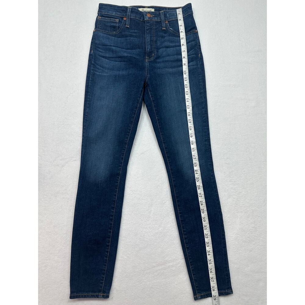 Madewell Curvy High Rise Skinny Jeans Medium Wash Stretch Denim Size 28 - Picture 10 of 15